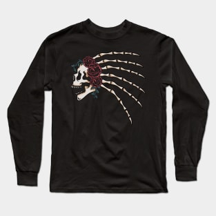 Skull and rose Long Sleeve T-Shirt